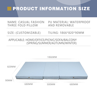 Portable air haute densité mousse triple pli matelas gonflable bouteille matelas pneumatique pour salon chambre matelas