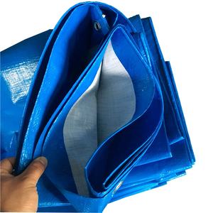 Tissu tissé en plastique bleu et blanc, bâche de voiture, tente pare-soleil, tente de camion, bâche de <span class=keywords><strong>garage</strong></span> avec œillets, bâche vietnamienne très vendue en Afrique - Product Image 1