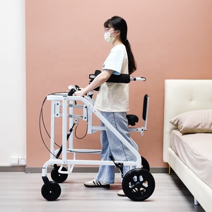 Andador de Rehabilitación para Parálisis Cerebral, Andador para Adultos Hemipléjicos, Ayuda para Caminar Pediátrica, Entrenamiento de Extremidades Inferiores, Andador de Pie con Cuatro Ruedas - Product Image 6