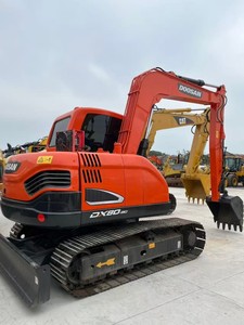 Excavadora Usada Doosan DX80 de 8 Toneladas, Mini Excavadora Hidráulica de Orugas, Original de Corea, Buen Estado, Pocas Horas de Trabajo, para Construcción - Product Image 1