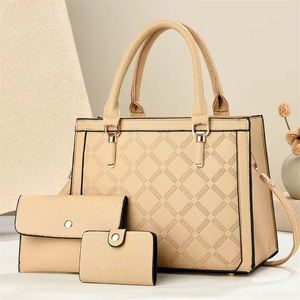3 in 1 Lady's Totes Purse <b>Set</b> <b>Waterproof</b> PU Leather Handbags - Product Image 5