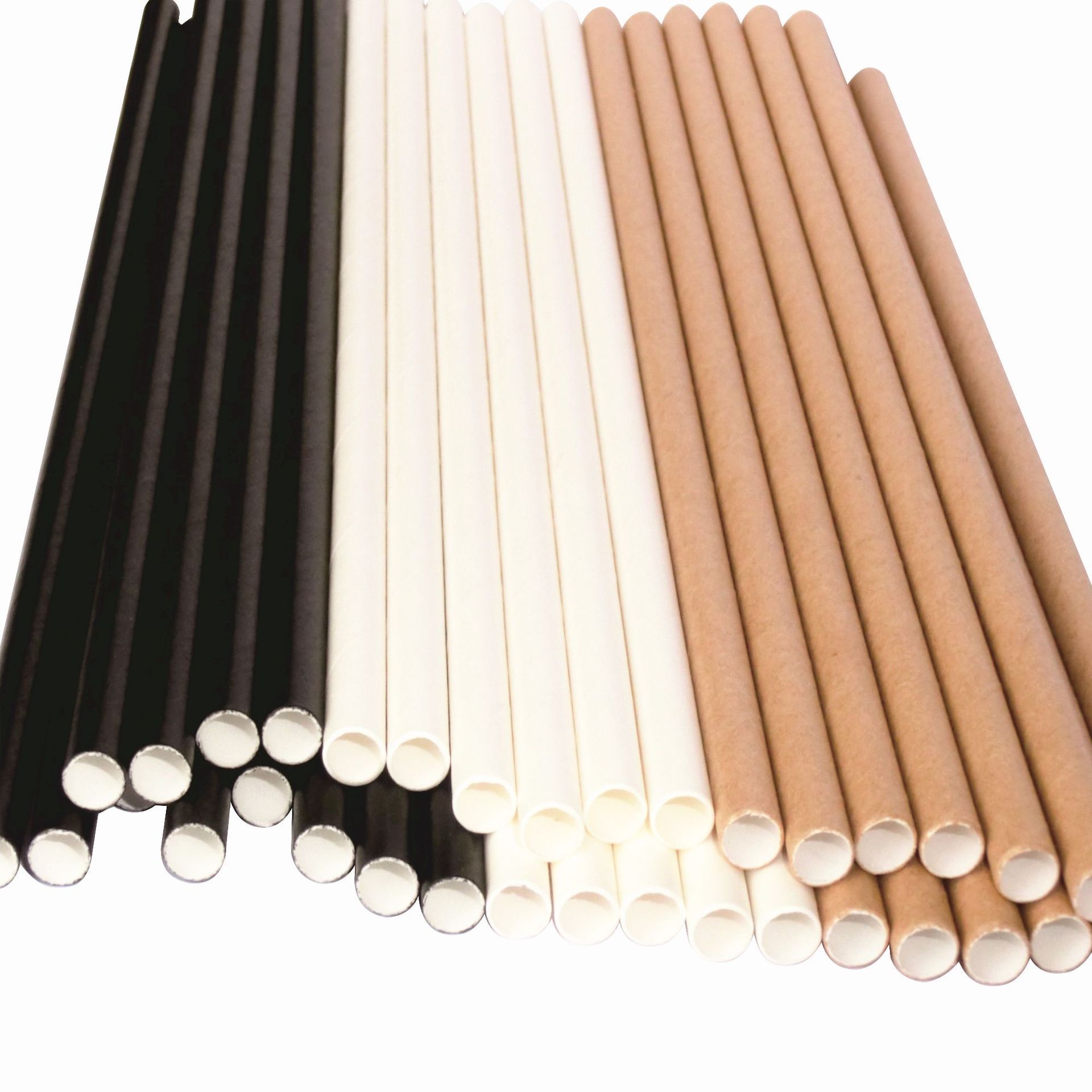 Disposable Eco-Friendly Bio-Degradable Paper Straws With Custom Printing for Juice and Milk