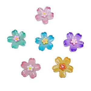 Wholesale High Quality Fashion Products Diy Beautiful Glowing Resin Cherry Blossoms Crafts Supplier