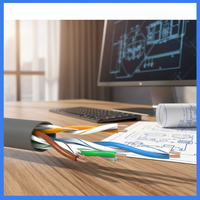 Kabel LAN CAT5E UTP Desain Asli ST Cables, Model Eksplosif, Kabel Jaringan Komunikasi, Jaket LSZH, Tembaga Terpilin