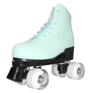 Pattini a rotelle a quattro ruote pattini a rotelle lucidi per ragazze Unisex, Quad-Skates professionali per interni all'aperto per bambini e adulti