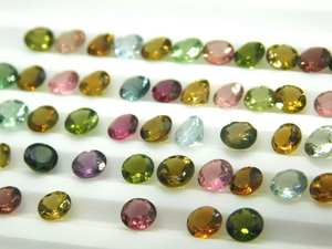 Cabujones de piedras preciosas de cuarzo natural, corte facetado, corte ovalado, mezcla de turmalina múltiple, sombra ligera suelta para uso de collar - Product Image 4