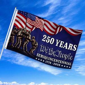 Drapeau de célébration du <span class=keywords><strong>250e</strong></span> anniversaire des États-Unis, drapeau américain 3x5 pieds, 250 ans, drapeau en polyester, personnalisation en usine - Product Image 5