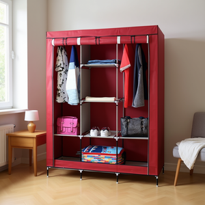 Armario Armable Myrva de Cuatro Niveles, Tipo Vertical, para Almacenamiento de Ropa, Moderno, Rectangular, con Marco de Acero y Tela No Tejida - Product Image 2