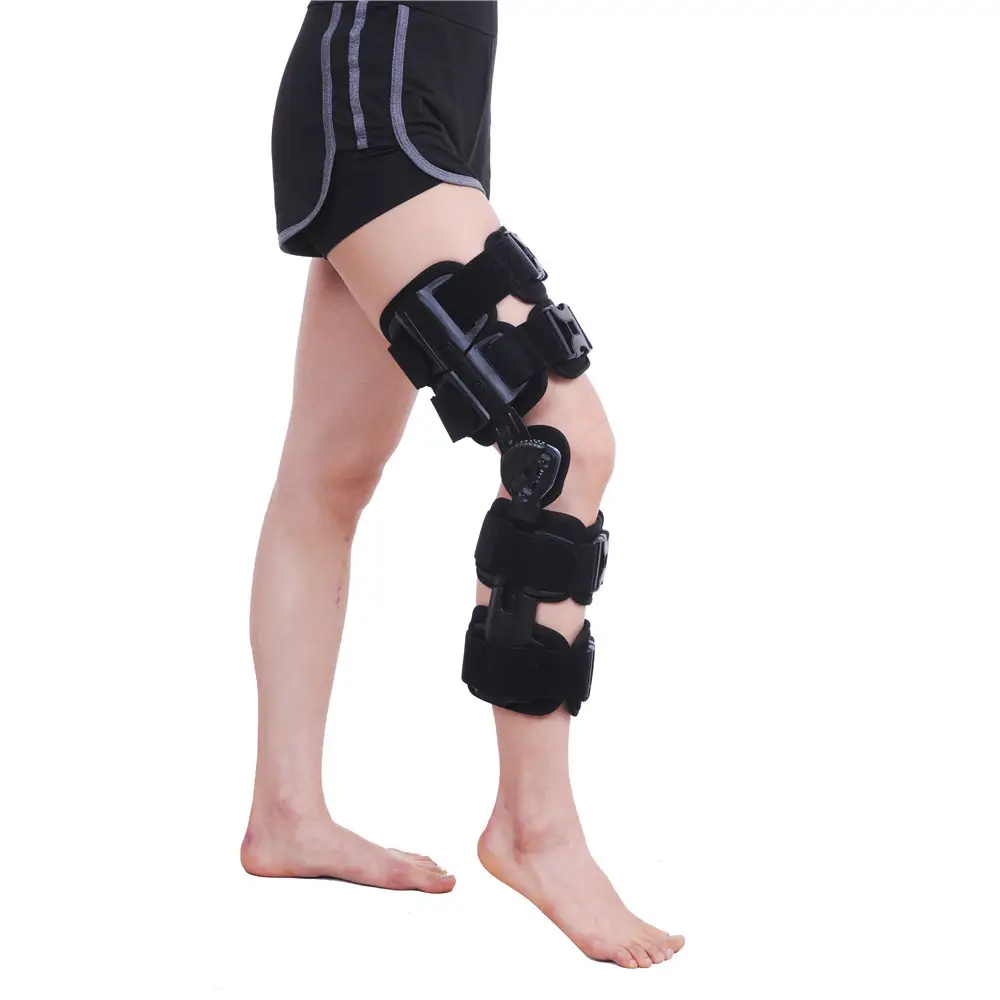 روم مفصلي طبي للصناعة العقربية دعامة ركبة رياضية قابلة للضبط مفصلة مصححة للقوس والركبة