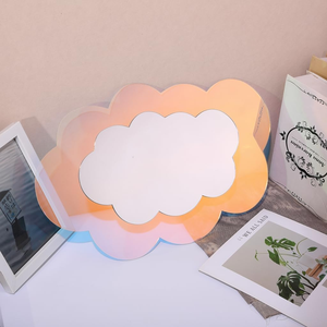 Personalizzato di qualsiasi forma <span class=keywords><strong>specchio</strong></span> acrilico per bambini giocattoli per bambini forma irregolare nuvole acriliche ondulate fiori cuore <span class=keywords><strong>specchio</strong></span> decorativo - Product Image 6