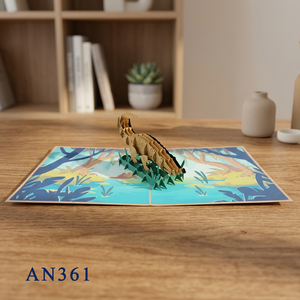 Los Más Vendidos, Manualidades de Papel con Corte Láser 3D de Cocodrilo, Diseño Personalizado, Hecho a Mano, Regalos para el Día de la Madre, Inspirados en el Estilo Anime - Product Image 3