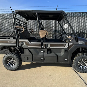 ¡Alcance para vídeo! 2023 Kawasaki Mule Pro-FXT Ranch Edition Platino - Product Image 1