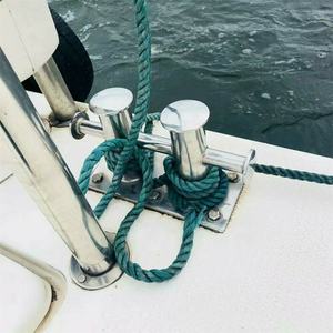 AISI 316 Acciaio Inossidabile del Grado Marino Doppio Yacht Deck Boat Croce Dock Paletto Luminoso - Product Image 6