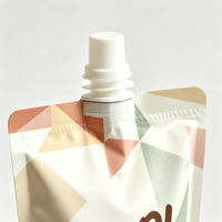 Sachets souples personnalisés en Mylar avec bec verseur 3,5g 50ml 120ml, impression logo par gravure, plastique de qualité alimentaire, étanches à l'humidité, pour liquides et jus