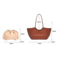 Sacs à main pour femmes en cuir véritable tissé, design élégant et moderne, grande capacité, sac fourre-tout durable et élégant pour un usage quotidien décontracté