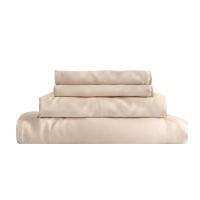 Drap de lit en soie végétalienne de luxe LF Lyocell 400T confortable de Style satiné écologique pour la maison hôtel ensemble de draps de literie d'été
