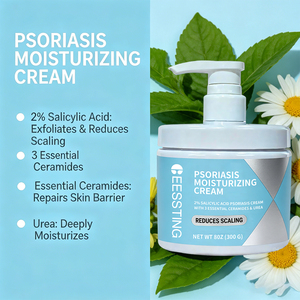 Crema Hidratante Nutritiva de 24 Horas para el Cuidado de la Piel, Calmante para Piel Sensible con Problemas de Psoriasis, Venta al Por Mayor - Product Image 4
