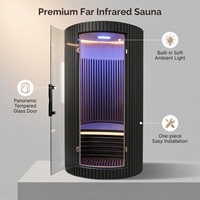 Sauna de Infrarrojos Lejanos de Alta Calidad con Control Táctil Inteligente para el Hogar, Spa, Salud y Belleza, Fabricada con Madera de Hemlock