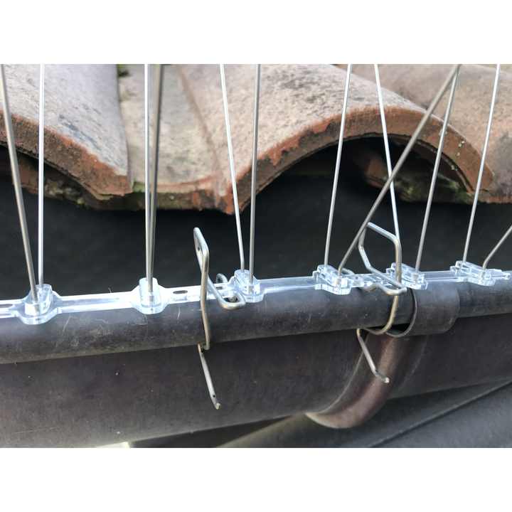 Everyday Animal Control Bird Spikes and Clips Easy Spikes 64/15 Stainless Steel UV Light Resource Solid State Anti-Pigeon