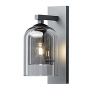 Applique murale LED d'ambiance en verre, petite, pour chambre, chevet, salon, fond de couloir ou escalier