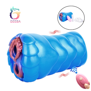GEEBA Vibrations-<span class=keywords><strong>Masturbator</strong></span> für Herren Fantasy Drache Masturbations-Cup mit Vibration Realistische Vagina Pocket Pussy Sexspielzeug für Männer - Product Image 1