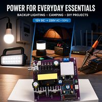 Carte de circuit onduleur 300W 12V vers 220VAC 50Hz, convertisseur DC-AC élévateur à onde sinusoïdale modifiée pour l'énergie solaire DIY