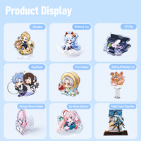 Aimant de réfrigérateur en acrylique au design original et mignon, décoration magnétique créative et personnalisée en forme de dessin animé pour aimants promotionnels