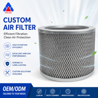 Elemen Filter Debu Udara Jaring Logam Efisiensi Tinggi Kustom Huahang, Kartrid Filter Udara Industri untuk Pengumpulan Debu