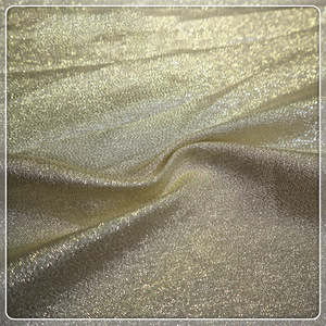 Tela de seda Lurex de doble Color, exquisita tela de poliéster brillante con cambio de escenario para vestido de boda, Popular - Product Image 5