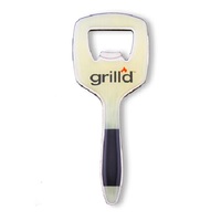 Porte-clés ouvre-bouteille de bière en métal blanc, accessoire personnalisé à Sublimation, pour outils de cuisine, 50 pièces