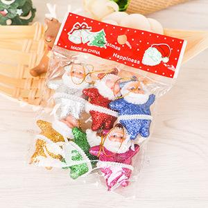 Christmas decorations, Christmas tree ornaments, Christmas tree pendants, Christmas ball ornaments, glittery little <b>old</b> man - Product Image 2