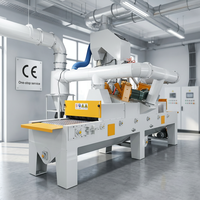 Machine de sablage à bande de treillis métallique en acier sur mesure