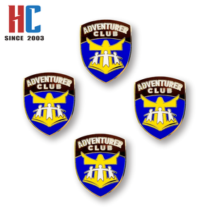 Anillo de metal esmaltado chapado en oro moderno, personalizado de fábrica con 20 años de experiencia, para clubes NAD Adventurer, Pathfinder y Adventistas, con deslizador para bufanda - Product Image 3