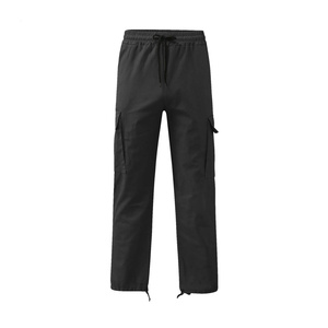 Pantalones Cargo de Tela Oxford Regular Corte Regular para Hombre con Bolsillos Laterales Discretos, Transpirables y de Estilo Casual Contemporáneo - Product Image 2