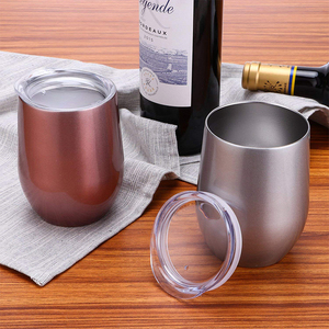 Venta caliente vino vaso 12oz aislado de huevo de acero inoxidable taza de Doubler pared tazas de café fiesta cerveza huevo taza - Product Image 2