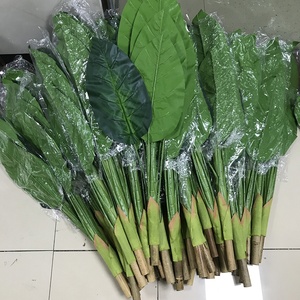Plantes d'intérieur décoratives 95cm 9 feuilles de bonsaïs artificiels <span class=keywords><strong>sans</strong></span> <span class=keywords><strong>pot</strong></span> pour la maison et le salon - Product Image 4