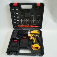 Nuevo Taladro Inalámbrico Multifuncional de 21V y 1.2AH con Batería de Litio, Kit Combinado con Mandril de 10mm, Herramienta Doméstica para Artesanos y Mecánicos