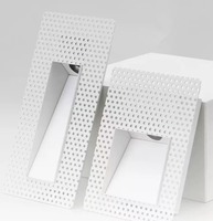 Luminaire d'escalier encastré sans cadre, pour intérieur, IP20, avec détecteur de mouvement, pour lampe murale, 3W LED, éclairage de marche.