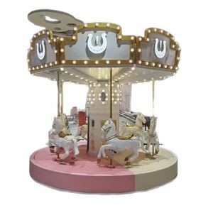 Carrusel Infantil de Lujo, Novedoso y Popular, Equipo de Entretenimiento para Parques de Atracciones y Áreas de Juego, con Drenaje, Caballo Giratorio de FRP y Acero - Product Image 5