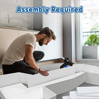 Chiffres lumineux géants de 1,2 m en mousse pour décorations de fête (20e anniversaire, remise de diplôme, anniversaire de mariage) – Panneau de fond blanc