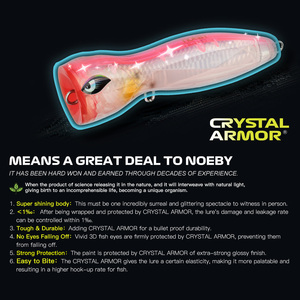 NOEBY 140mm/62g Popper Lure Esca Artificiale Rigida Galleggiante per Luccio, Fiume, Lago, Acqua Dolce e Salata - Product Image 4