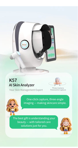 เครื่องวิเคราะห์ผิวหนัง 3 มิติ K57 AI: ระบบตรวจวิเคราะห์ผิวอัจฉริยะแบบครบวงจร, ภาพถ่าย 3 มิติ, การทดสอบความชุ่มชื้น และการจัดการข้อมูลสำหรับคลินิกผิวหนัง - Product Image 4