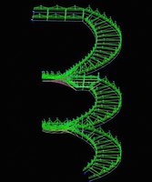 Plan de conception 3D pour escalier de villa, dessin graphique, garantie durable de 5 ans, service de conception tout-en-un