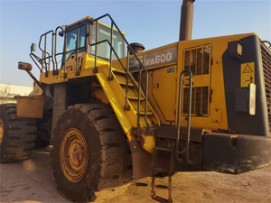 Cargadora de ruedas Komatsu usada de 12 toneladas, modelo 600, cargadora frontal de potencia de servicio pesado, de cabeza de carga, para uso en serie, - Product Image 4