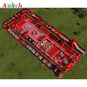 Monstruo tema salto extremo Diversión Centro inflable más grande casa de rebote ninja Guerrero Parque inflable para evento con pista de carreras - Product Image 4
