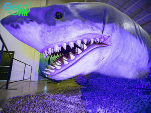 หุ่นจำลองฉลามขนาดเท่าตัวจริง พร้อมเสียงสมจริง ทำจากวัสดุเรซิ่น สำหรับใช้งานกลางแจ้ง - Product Image 5