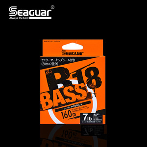 สายเอ็น Seaguar R18 Orange Label Bass 160 เมตร สีขาว ฟลูออโรคาร์บอน 7 ปอนด์ ความแข็งแรงสูง สำหรับตกปลาเบส - Product Image 1