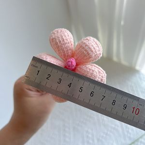 <span class=keywords><strong>Fleurs</strong></span> artificielles éternelles en fil de violette séchée au crochet, faites à la main, de qualité supérieure, pour décoration de table transfrontalière, commande en gros - Product Image 3