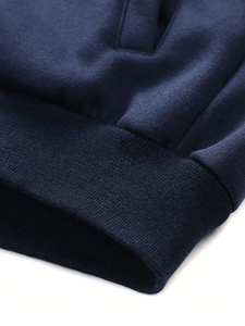 dropshipping Polyester Blend <b>Long</b> Sleeve <b>Men's</b> Printed Sports Casual <b>Jacket</b> and Pants Set with Stand Collar, Non-Stretch - Product Image 4