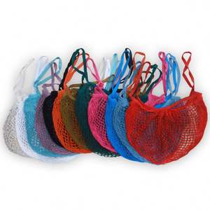 Bolsa de Compras de Malla de Algodón Reutilizable Ecológica, Bolsa de Red para el Mercado Ecológico para Frutas y Verduras - Product Image 5